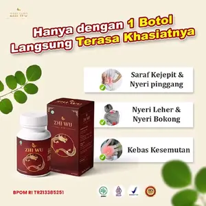 ZHI Wu Original Obat HerbaL Ampuh Atasi Saraf Kejepit, Asam Urat, Rematik Dan Nyeri Sendi