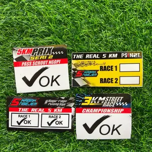 STICKER 3km street race 5km kaga ngejim pass scrout  ngopi VIRAL