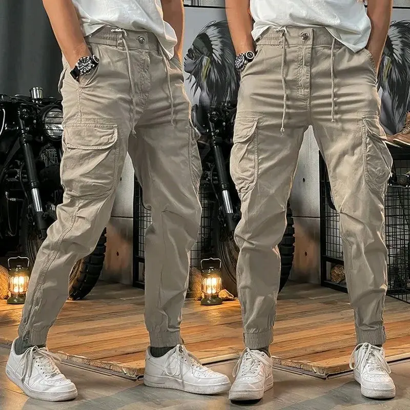 CELANA PANJANG CARGO LORENG COMBAT CARGO PANTS OUTFIT CELANA PRIA DEWASA Style Slimfit Katun twill combed Keren Nyaman Outdoor Kain Army Karet Distro Tactical 8
