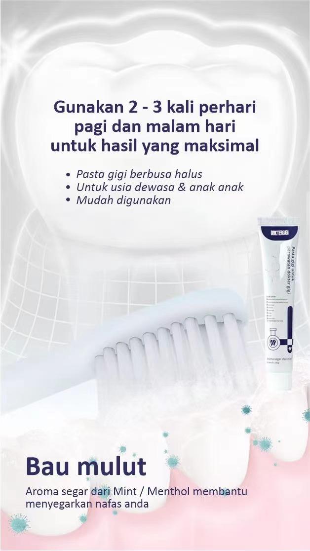 Product Introduction of DOKTERGIGI COD 2pcs Pasta Gigi Biofarmasi untuk Memperbaiki Masalah Gigi dan Memperbaiki Agen Pemisah Perbaikan Cepat Gigi Berlubang Mulut Mulut 5