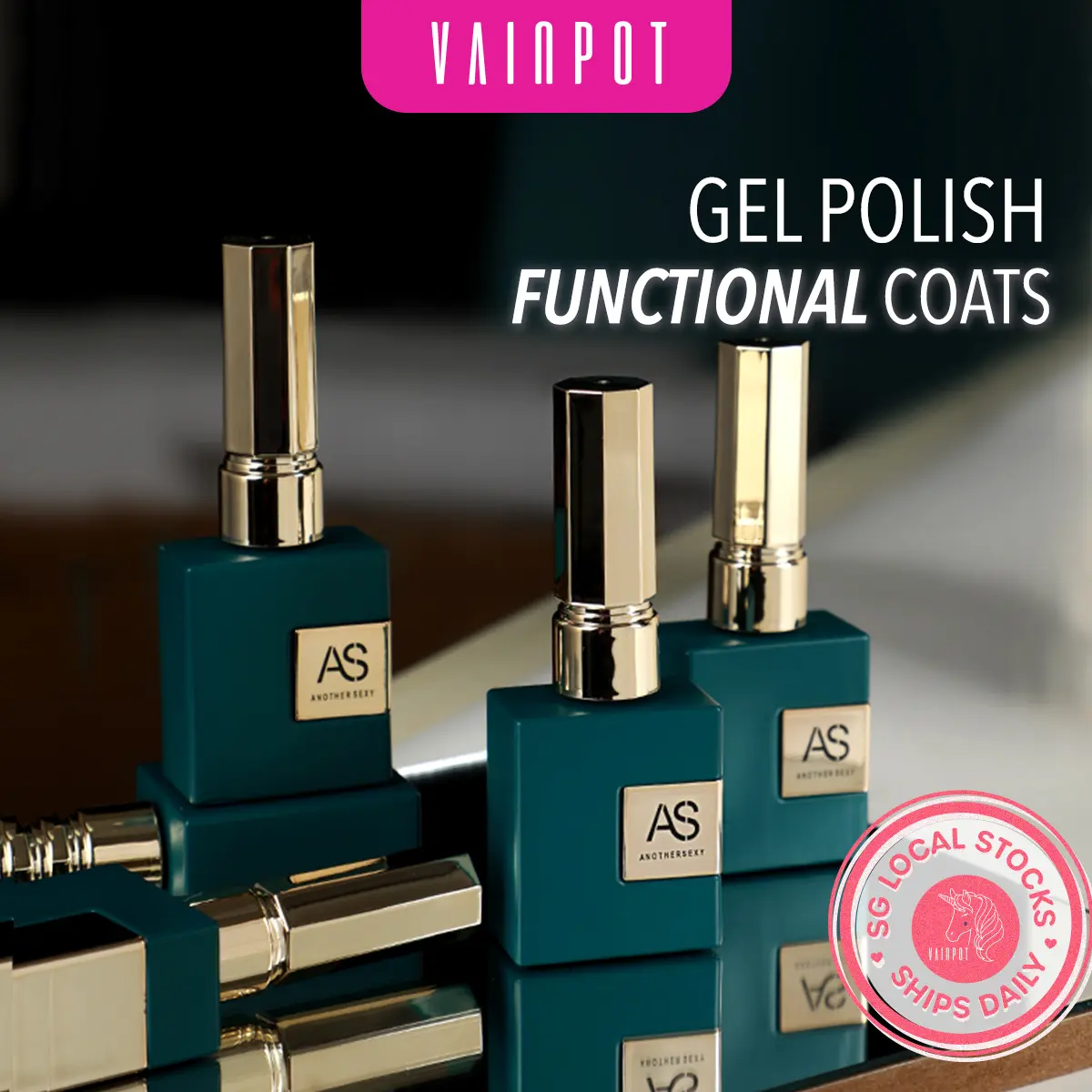 ANOTHERSEXY UV Gel Nail Polish -  Primer/ Base Coat / Gloss/ Matte Top Coat Functional Coats
