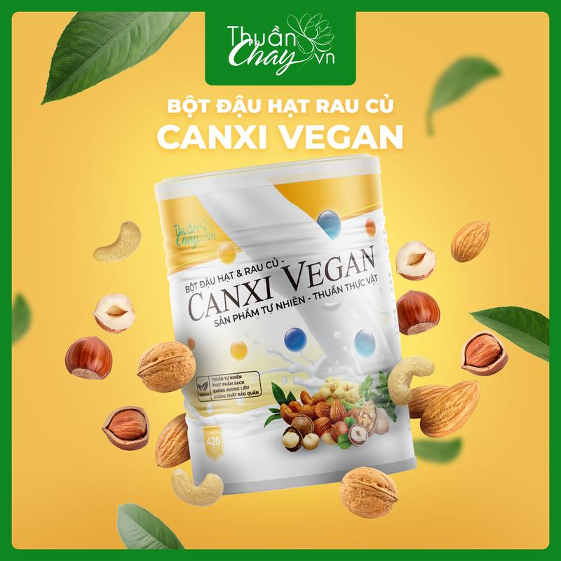 Canxi Vegan 420g - Bột Hạt Ngũ Cốc Rau Củ, Ngũ Cốc Dinh Dưỡng Thuần Tự Nhiên