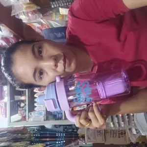 Botol Minum YouCare/ Tumbler 1200 mL untuk Minuman Dingin / Ice dengan Handle Nyaman di Tangan dan Sedotan Higienis