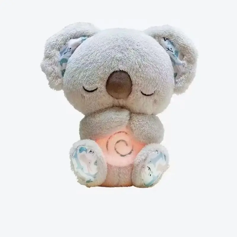 gấu koala nhịp thở Đồ Chơi Nhồi Bông, Có Hiệu Ứng Ánh Sáng Thở, Có Nhạc, Quà Tặng Ôm Ngủ Dễ Thương, Thích Hợp Cho Trẻ Sơ Sinh, Cặp Đôi Và Bạn Bè, Quà Tặng 0