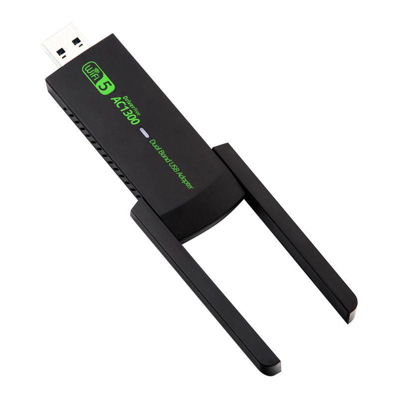 1300Mbps Wifi USB Network Card WiFi 5 AC1300 USB Wifi Adapter Dual Band 2.4G 5G Wireless Dongle Receiver RTL8812 Antenna 3