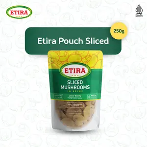 Jamur ETIRA slice dalam larutan air garam kemasan 250gr