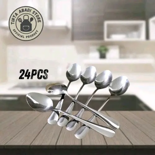 COD 12 Pcs Sendok GANOM No 189 / Sendok Hotel Prasmanan Caffe / Alat Makan Set Elegant Kitchenware 0