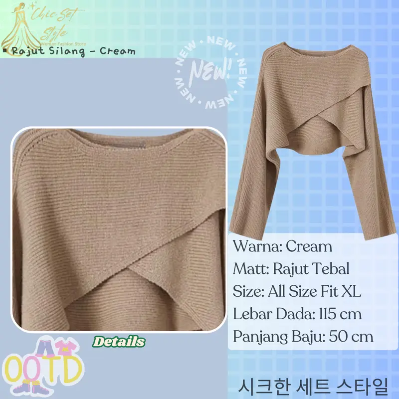 3in1 OOTD Korean Style CS034 One Set Kekinian Rajut Silang Tangtop Rok Cargo Outfit Cantik Outfit Kuliah Casual Setelan Keren Baju Remaja Wanita Atasan Dewasa Panjang 4