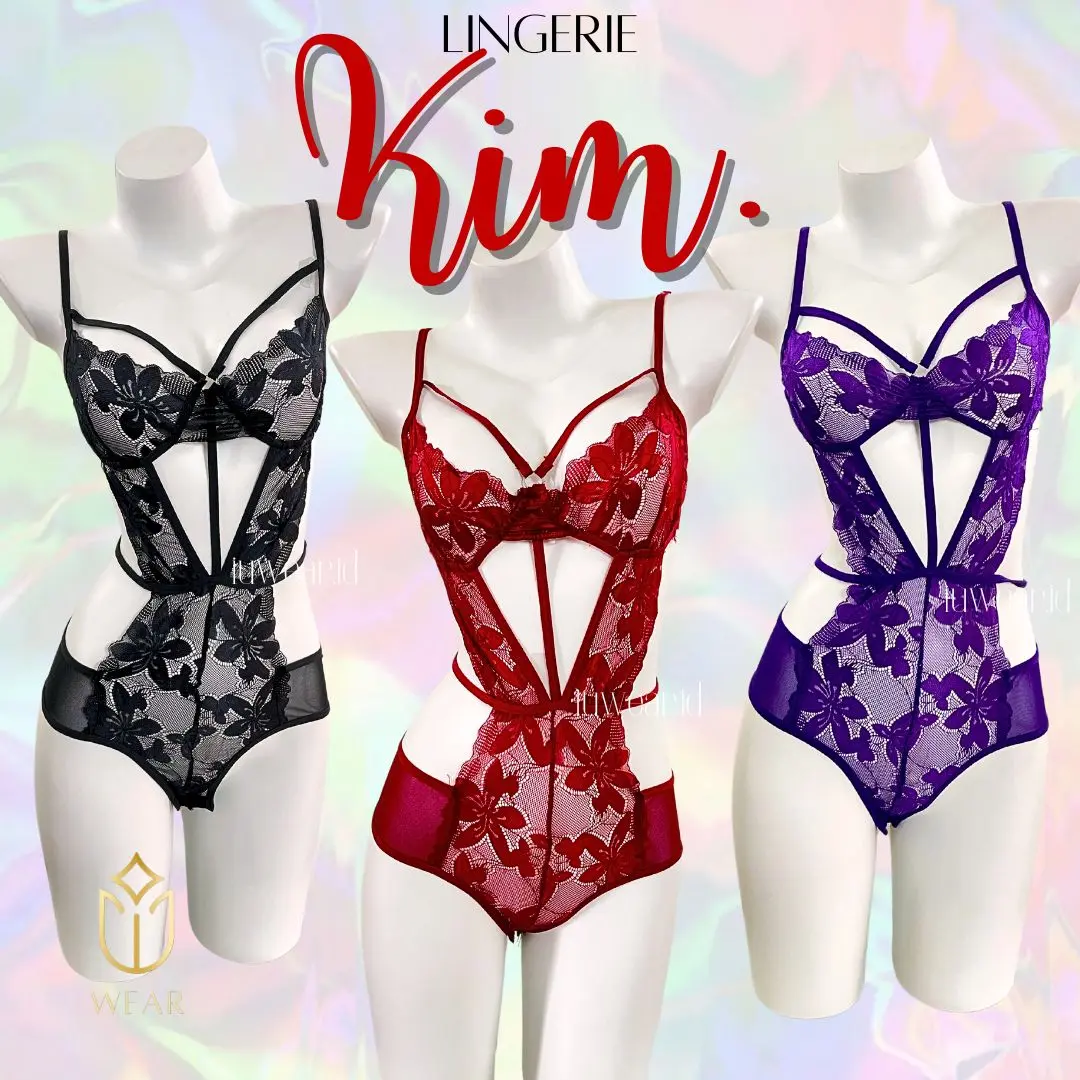 LINGERIE KIM 2020 SEXY DRESS JUMPSUIT CANTIK / Lingerie Bodysuit hot open Crotch Baju tidur Seksi wanita dewasa transparan