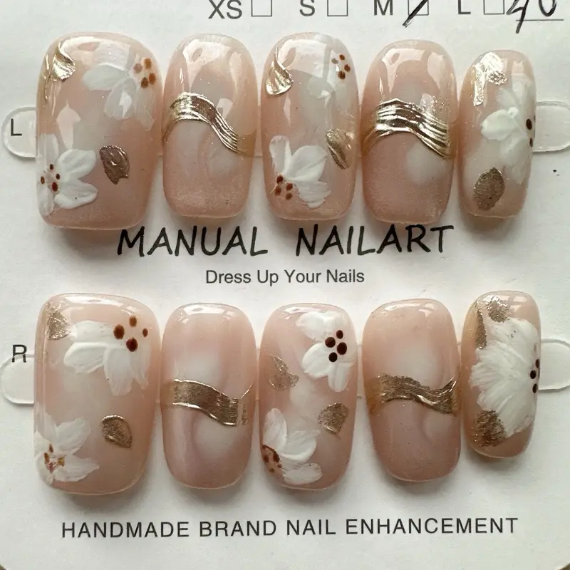 10 piece Press on Nails w tool kit Included. sgd$4.90 Manicure Cutics