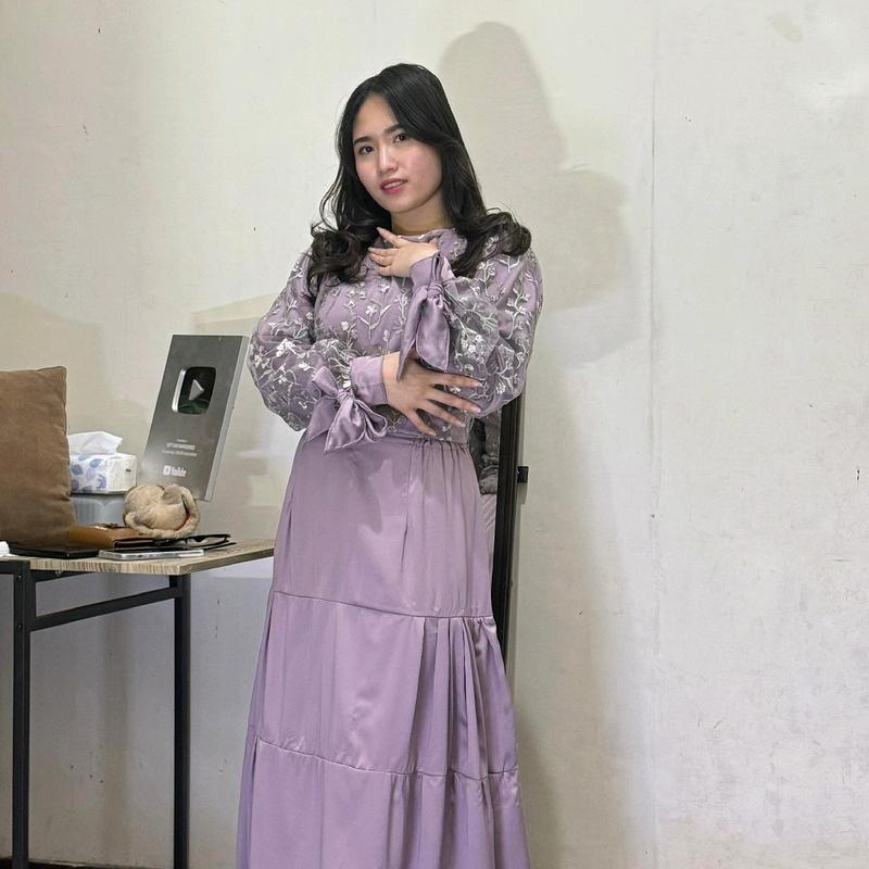 Etutu Set ADELE warna ungu  soft 2