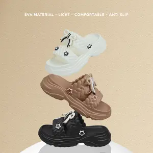 Sandal Wanita Casual Terbaru Sol Tebal Empuk, Ringan, Nyaman untuk Rumah & Jalan Santai 8907M