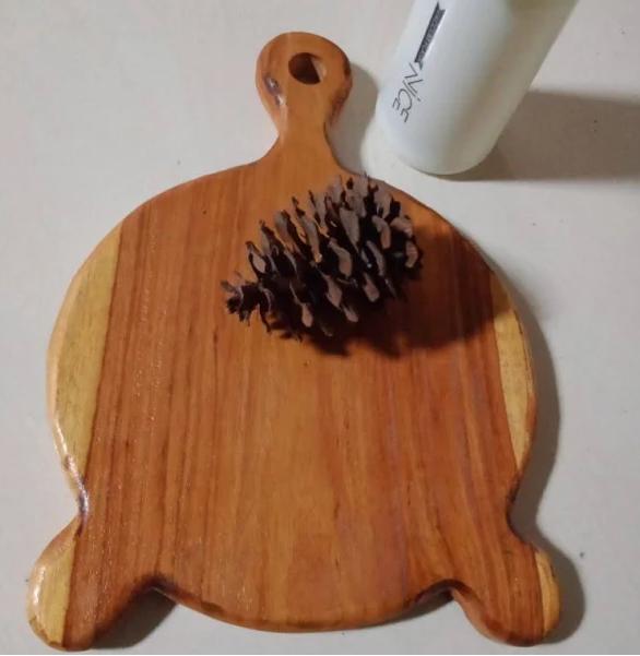 Talenan Kayu Jati Asli Aesthetic dengan Karakter Unik - Kitchenware 0
