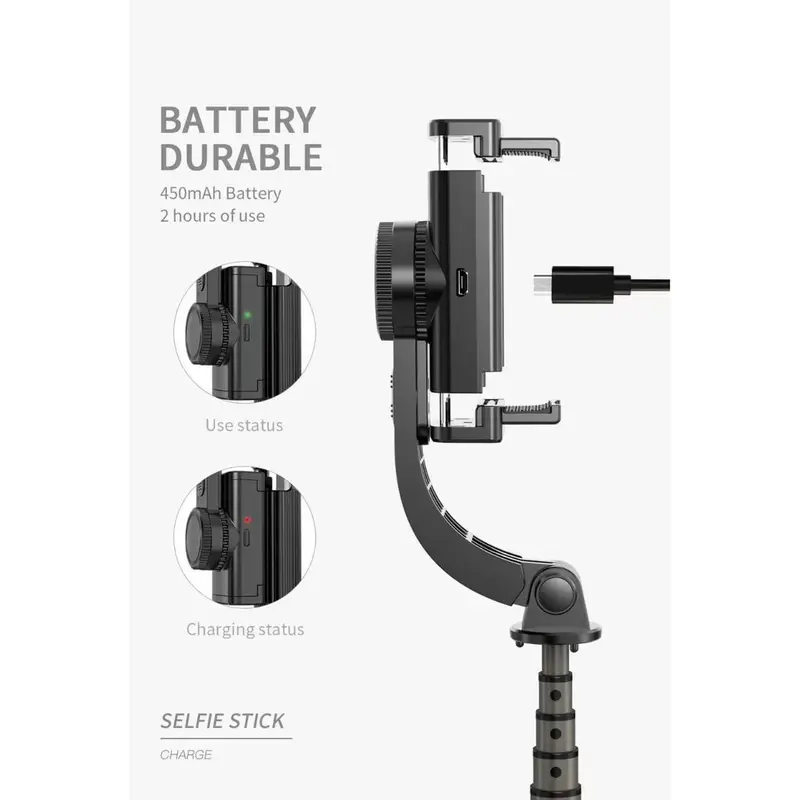 STABLE TRIPOD L08 SELFI STICK TONGSIS Aluminium Bluetooth Remote Kamera Stabilizer Ponsel Panjang 1