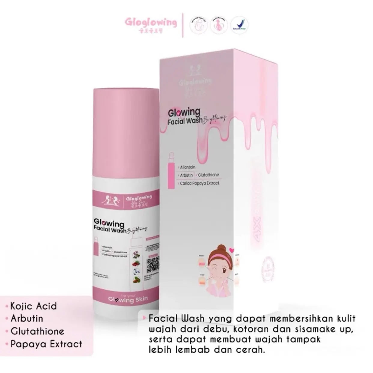 Gloglowing Facial Wash Glowing 100ml