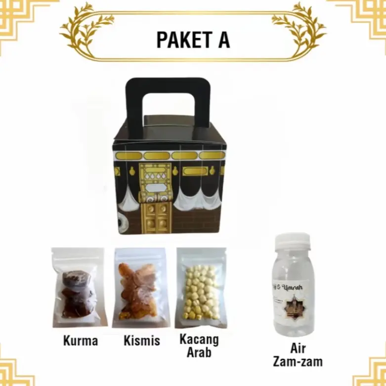 PAKET OLEH OLEH HAJI DAN UMROH DUS BOX KABAH EKONOMIS MURAH MERIAH