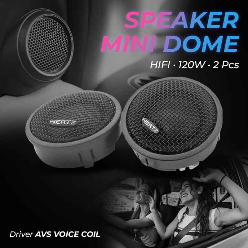 HERTZ Speaker Mini Dome Tweeter Loudspeaker Mobil HiFi 120W 2 PCS - HT25 0