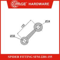 Gambar Spider Fitting/Penjepit Kaca OMGE SFM-2201-155mm-US32D. dari OmgeHardware Kota Administrasi Jakarta Utara 2 Tokopedia