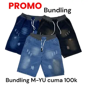PROMO Paket BUNDLING Celana Pendek M-YU Pinggang Karet
