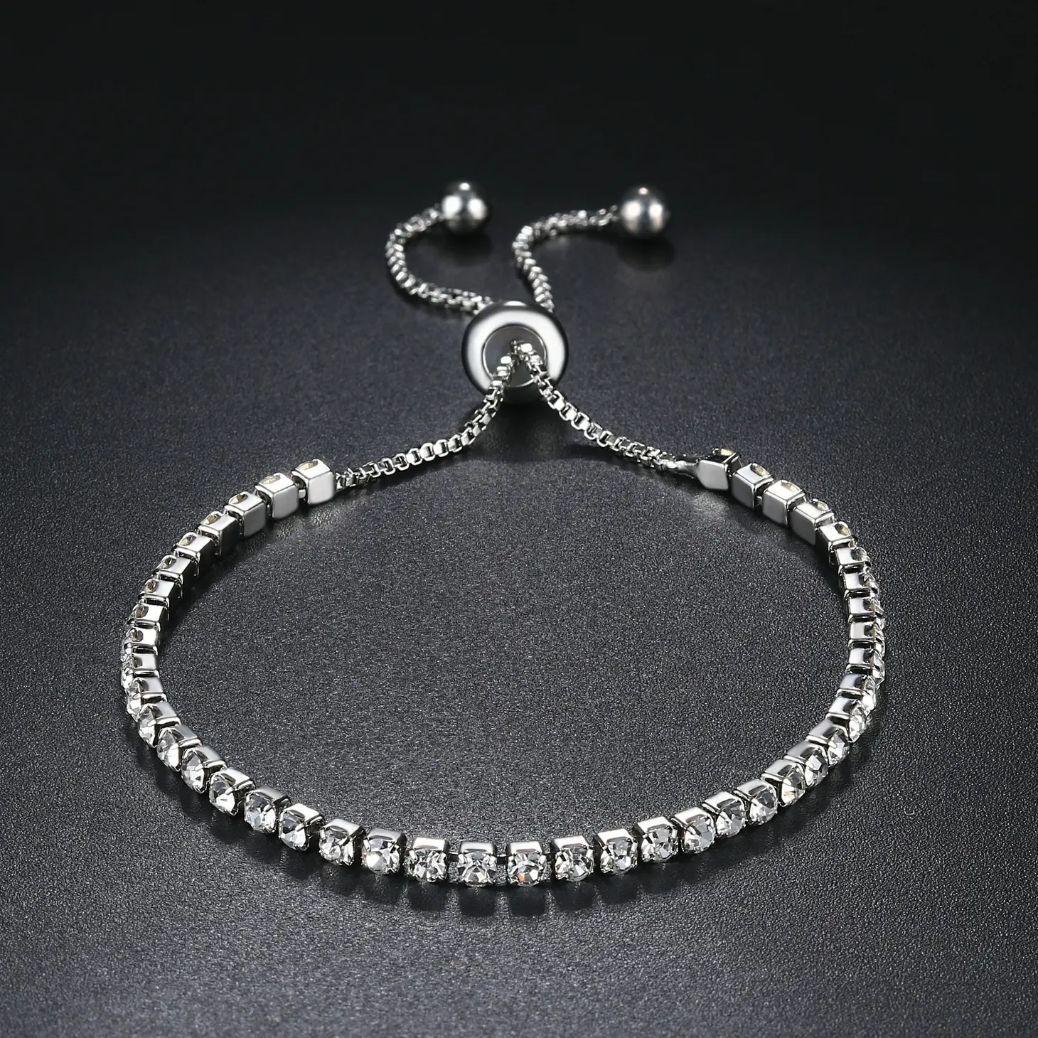 Adjustable Tennis Bracelet For Women Inlaid Zircon Bracelet Chain on Hand Fashion Jewelry Gifts For Girls Hippie Jewellry H095