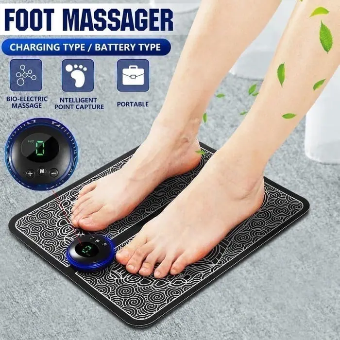 PAD MASSAGER ALAT PIJAT TERAPI LEHER PUNGGUNG PINGGANG KAKI ELEKTRIK MINI ALAT TERAPI PIJAT KAKI  Getar PijitPORTABLE 8 MODE 19 TINGKAT