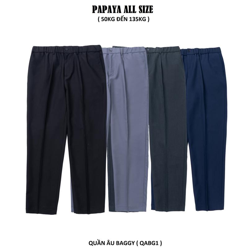 Có Bigsize Quần âu nam form baggy chất vải cao cấp cạp chun siêu nhẹ. QABG1