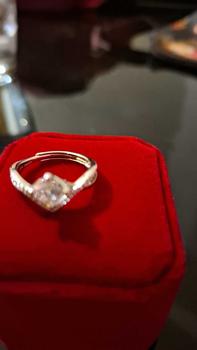 Product Review of OS2-R29 Cincin Wanita Permata Shiny Jewelry Garansi 1 Tahun Free Box COD Perhiasan Aksesoris Gift Anniversary Pacar Pasangan Cewek Cewe Kado Istri Ulang tahun Anti Karat Luntur High Quality Grade VVS1 5A Original Store R29 from ** H**i ** 2