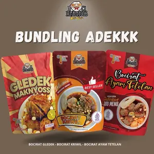 BUNDLING ADEK MAKNYOSS (  GLEDEK - KRIWIL - AYAM TETELAN ) BOCIRAT