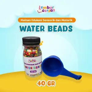 Water Beads mix warna 40 gr | Mainan sensorik Motorik anak | sensory montessory | Bola Kristal Rendaman Hydrogel Mutiara