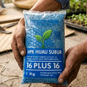 PUPUK NPK HIJAU SUBUR 16 PLUS 16 KEMASAN 500GR KUSUS PERTUMBUHAN DAN PEMBUAHAN