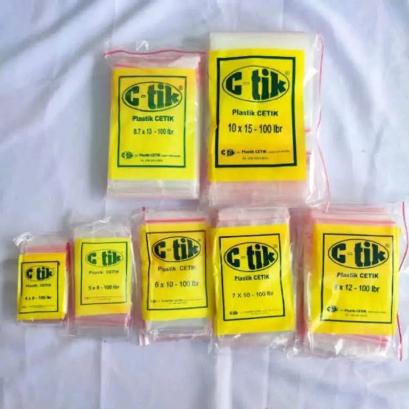 Plastik klip 100pcs motip kurma/kabah/polos kemasan oleh oleh haji dan umroh 3