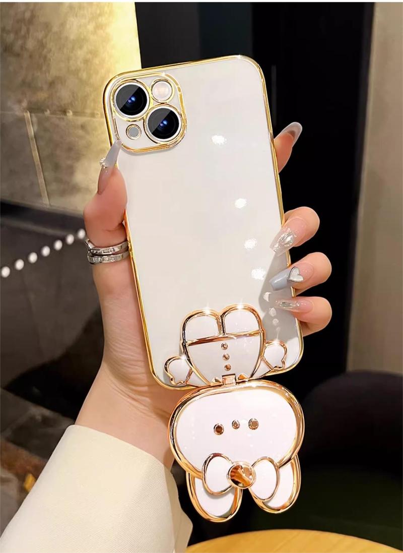 Product Introduction of Casing Oppo A17 A97 A98 5G A38 A78 4G A58 4G A58 5G A78 5G phone case TPU 3D rabbit stereo stand ultra thin electroplated soft case shock protection case with bracelet 2