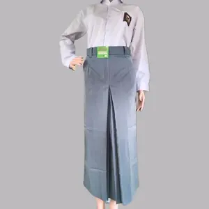 setelan seragam pramuka / putih smp/smk panjang rok sepan / repel belah satu depan Formal Wanita