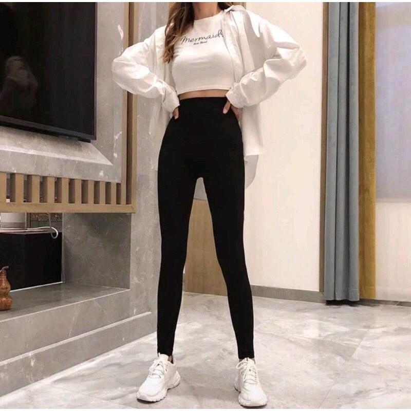 CELANA LENGGING JUMBO WANITA POLOS VARIAN WARNA simple cuci kering Panjang 1
