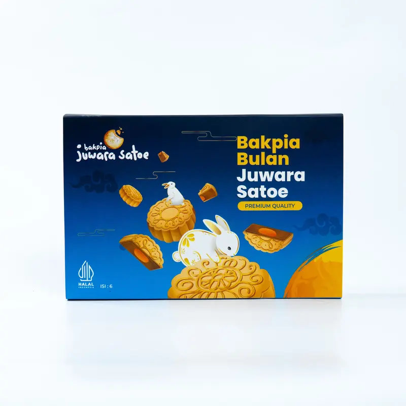 [ 2 BOX ] PAKET BAKPIA BULAN MIX (KACANG HIJAU, KUMBU HITAM) - BAKPIA JUWARA SATOE 4