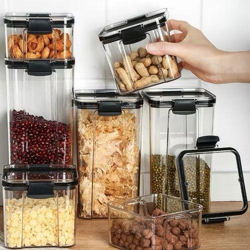 [COD] PAKET COMBO TOPLES Plastik Kotak Bening Kontainer Snack Kedap Udara Food Storage Termurah 1