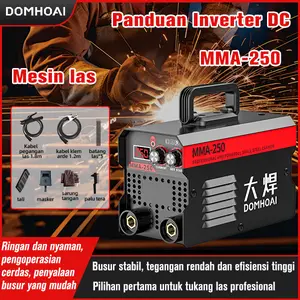 DOMHOAI 450W Mesin Las IGBT Inverter MMA-250/400A Mesin las listrik Tampilan Digital Definisi Tinggi Mesin trafo las