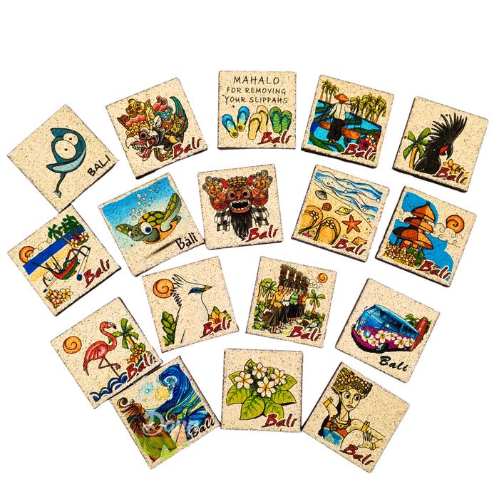 Gambar Magnet Pasir Motif | Tempelan Kulkas | Souvenir Magnet dari Daun The Gift Shop Kab. Badung Tokopedia