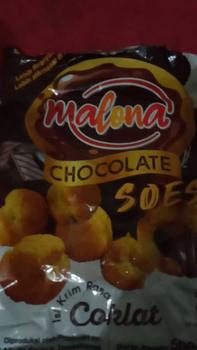 Product Review of COD Soes Coklat Cokelat/strawberry/ 500g/1kg /Update kemasan terbaru / merek baru/Malona/ mix rasa/halal Kue Sus Kering Isi soes coklat lumer 1 kgr Enak Murah （Cemilan keluarga, cocok untuk dewasa dan anak-anak） Chocolate Food Makanan Snack Manis from s**5 2