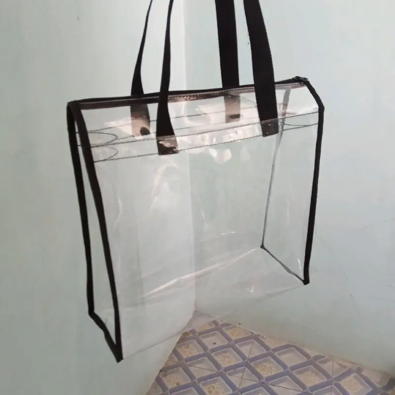 tote bag transparant tas kerja transparant Wanita 4
