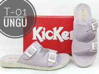 Gambar Kickers Sandal Gesper Flat Murah Kode T-01 / PR-02 - Sandal Kekinian - Ungu, 37 dari majujayashop1 Kota Surabaya 1 Tokopedia