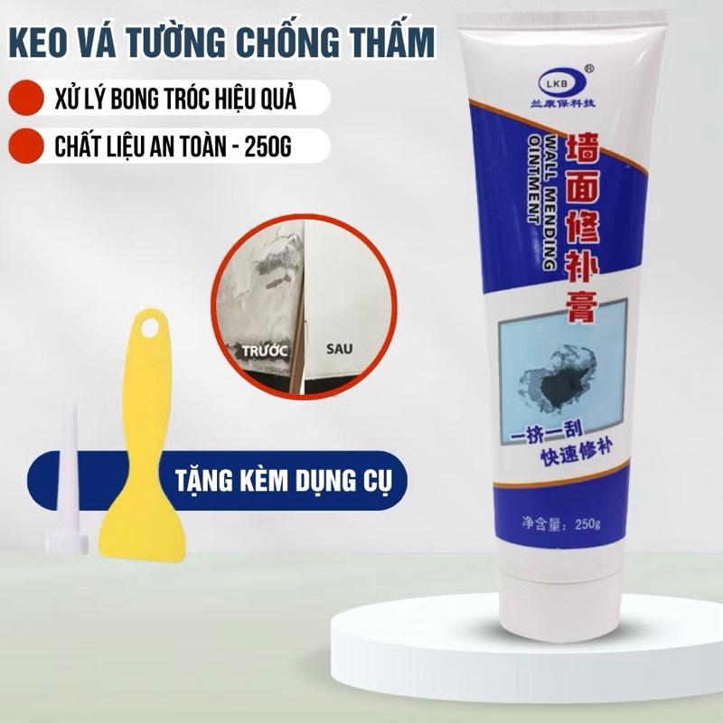  Keo Vá Tường Chống Thấm LKB 250gr - Trám Trét Vết Nứt Khe Hở - Chống Ẩm Mốc Làm Sạch Tường 