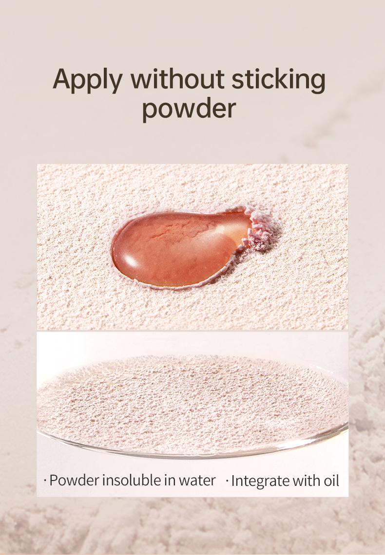 Product Introduction of MEIKING Lightweight Matte Loose Powder Setting powder 7g Oil control Waterproof 5