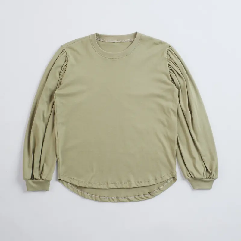 Puffy Blouse Anak Katun Combed Atasan Anak Kaos Lengan Balon Usia 6-9 tahun 4