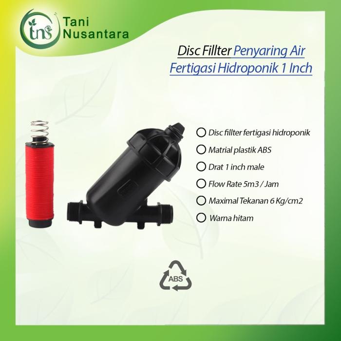 Gambar Disc Filter Fertigasi Penyaring Air Fertigasi Hidroponik Ukuran 1 Inch Hitam Peralatan dari Tani Nusantara Kab. Blitar Tokopedia