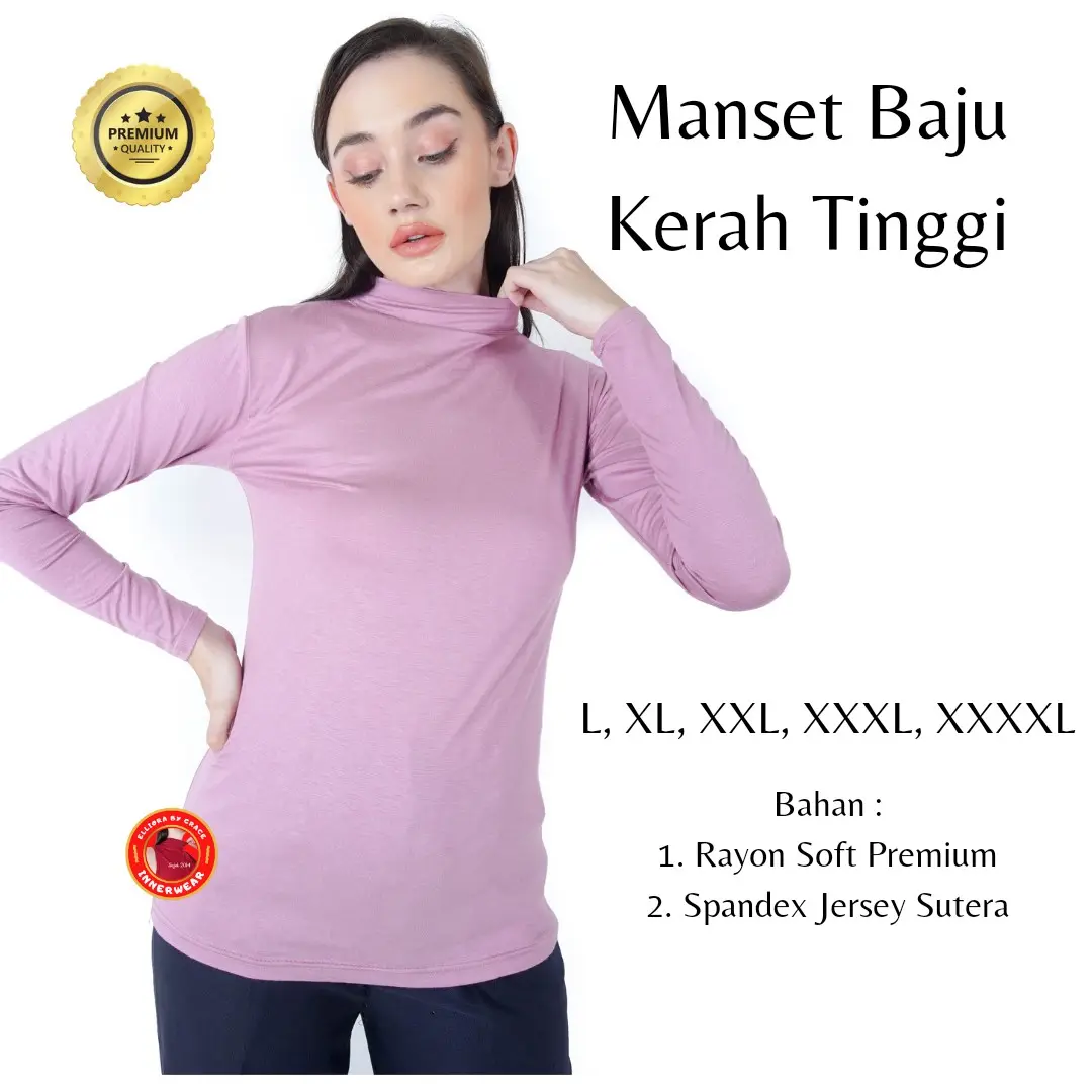 Manset Baju Kaos Rayon & Spandex [Seri Warna A]