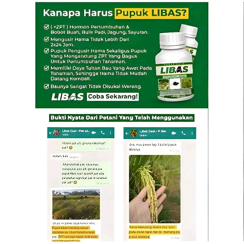 BELI 3 BOTOL GRATIS 1 BOTOL PUPUK LIBAS PEMBASMI HAMA DAN BAKTERI TANAMAN Daun Tumbuhan 3