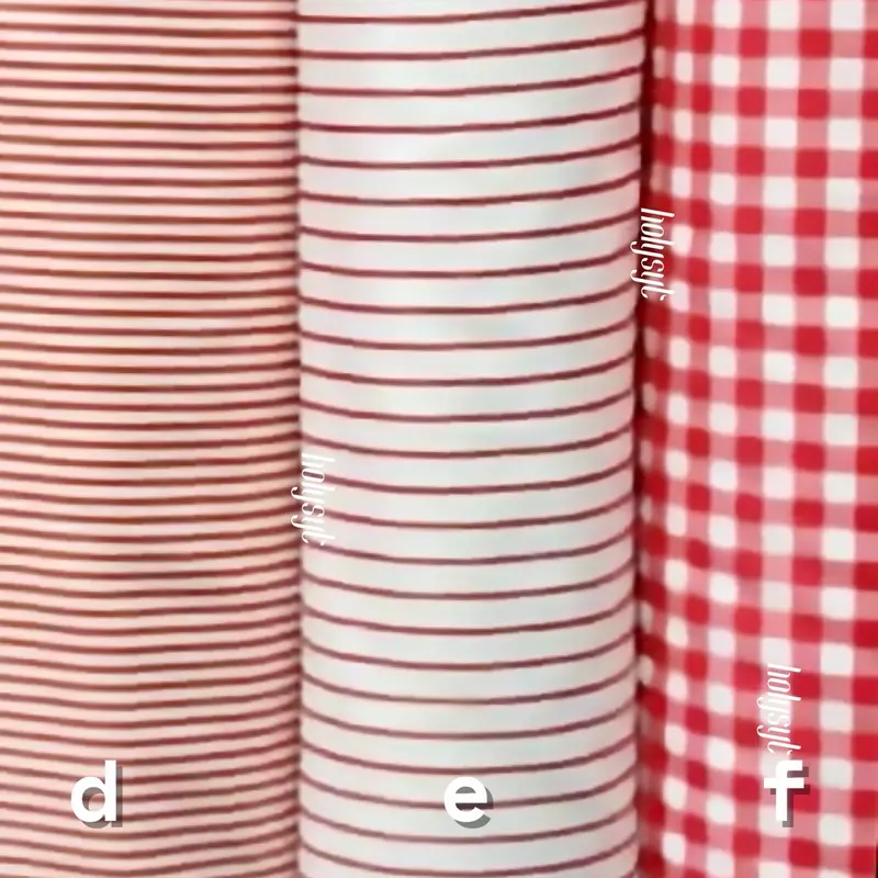 KAIN KATUN JEPANG JAPAN DESIGN TOKAI SENKO MOTIF GARIS KOTAK POLKADOT MERAH PUTIH SERIES 5