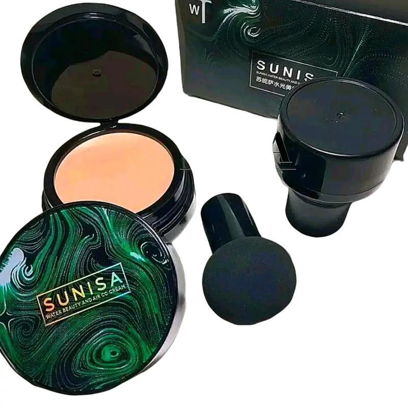 Bedak Glowing Sunisa Air Chusion Anti Air Anti Minyak Tahan Lama Compact Powder 1
