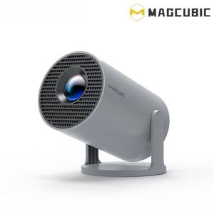 Magcube HY300 1280*720 Pプロジェクター、WiFi&BT機能を備えたワイヤレスAndroid 11プロジェクター、ホームシアター、アウトドア、オフィス用のポータブル自動補正プロジェクター